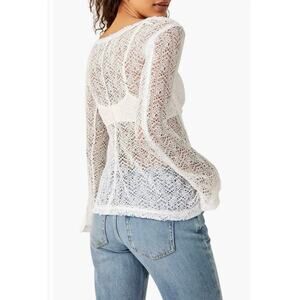 NWT FREE PEOPLE ON THE ROAD TWISTED LACE TOP WO'S SIZE XS